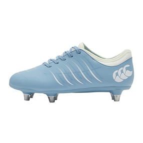 Canterbury Kids Phoenix 2.0 Team Soft Ground Rugby Boots Mountain Spring Grey - Outstep View