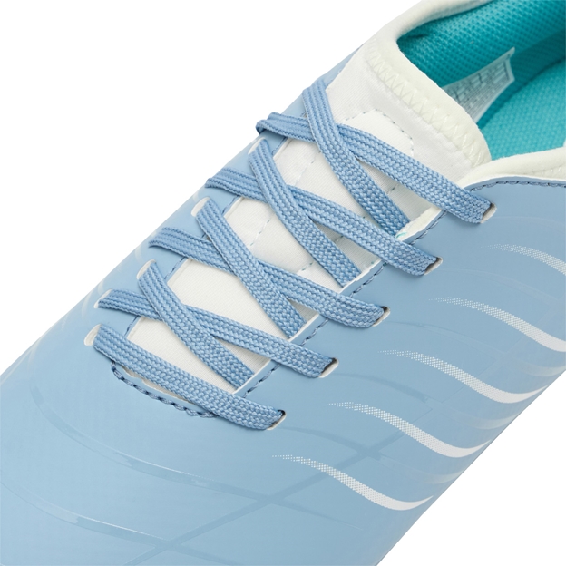 Canterbury Kids Phoenix 2.0 Team Soft Ground Rugby Boots Mountain Spring Grey - Lacing Close-up