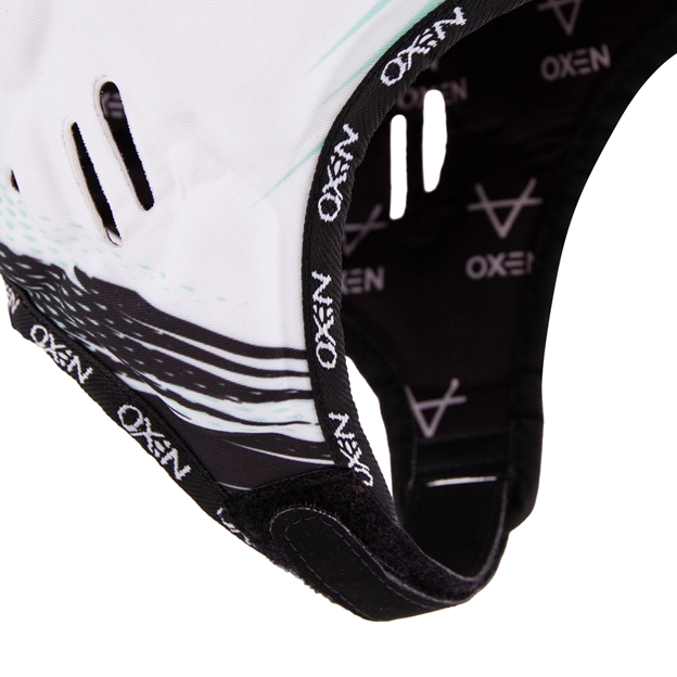 Oxen Adults DNA Headguard Cool Mint - Chinstrap Close-up