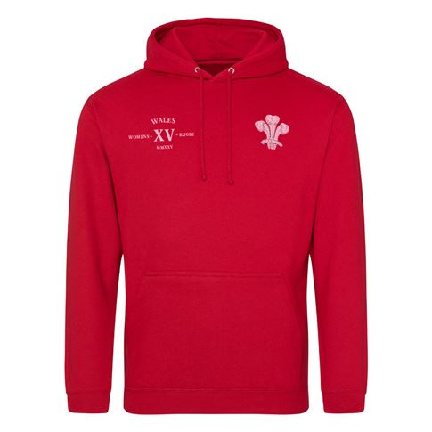Womens World Cup Wales Mens Classic Hoodie Red - Front