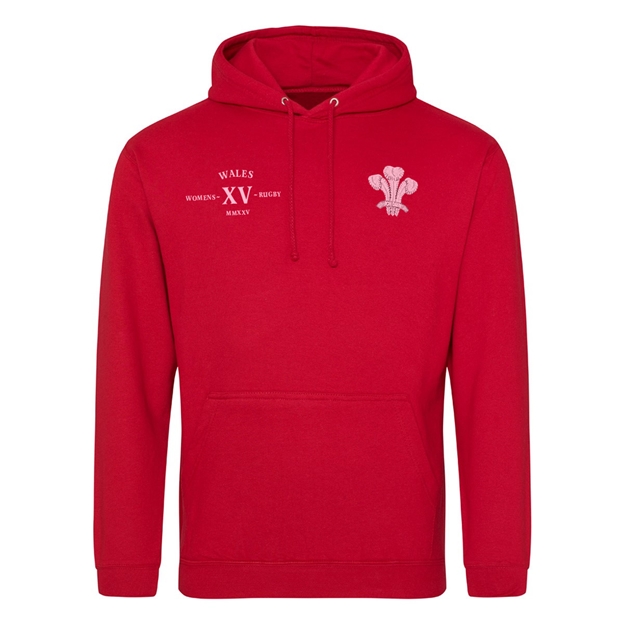 Womens World Cup Wales Mens Classic Hoodie Red - Front