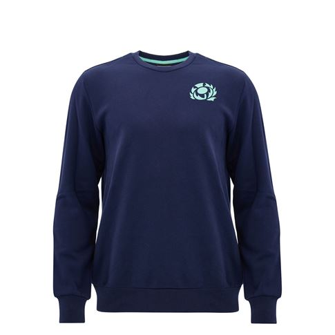 Scotland Kids Leisure Sweatshirt 26/27 Navy and Green - Front View