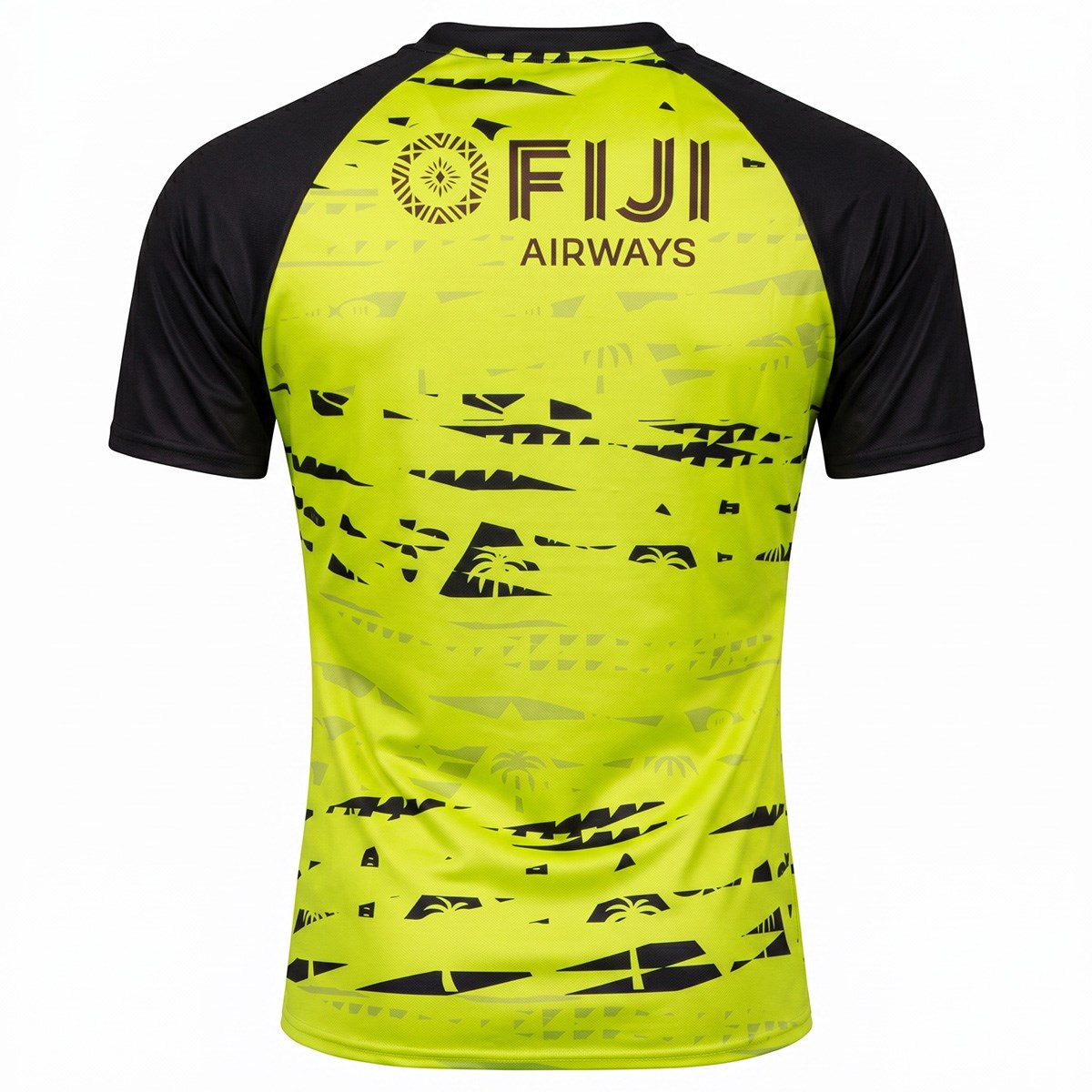 Fiji Mens Training T-Shirt 26/27 Lime - Front View