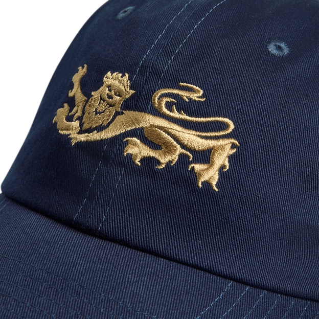 British and Irish Lions Adults Heraldic Lion Cap 26/27 Obsidian - Embroidery Detail