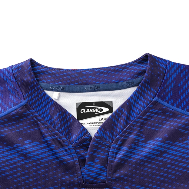 Blues Kids Home Rugby Shirt Short Sleeve 2025 - Collar