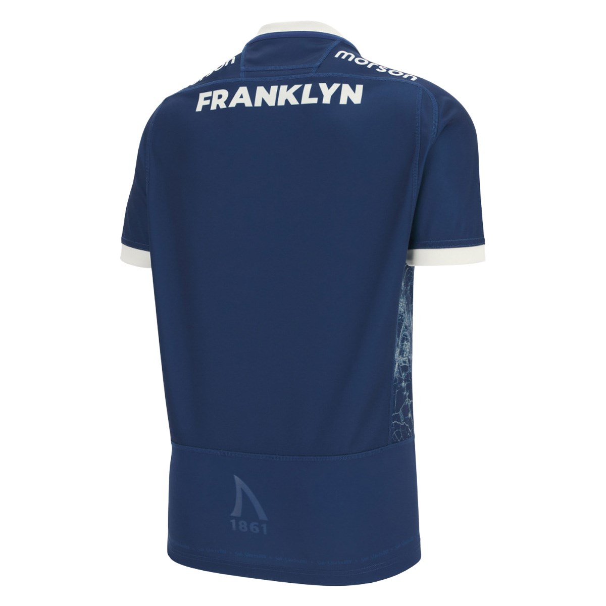 Sale Sharks Mens Home Rugby Shirt 25/26 Navy - Front View