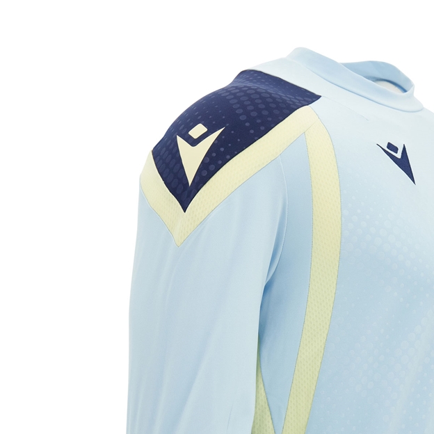 Scotland Kids Training Sweatshirt 26/27 Blue and Sand - Sleeve Close-up