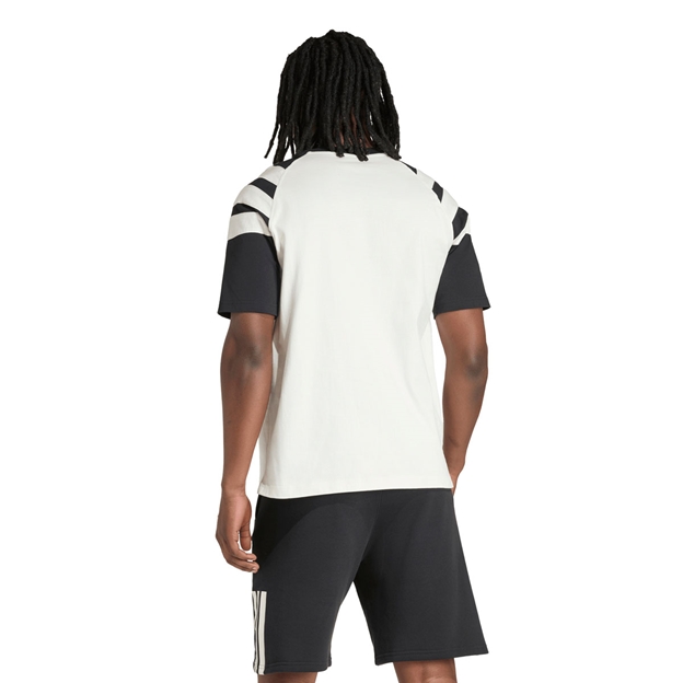 All Blacks Mens Leisurewear T-Shirt 26/27 Off White - Model Back View