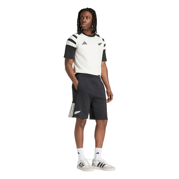 All Blacks Mens Leisurewear T-Shirt 26/27 Off White - Model Walking View