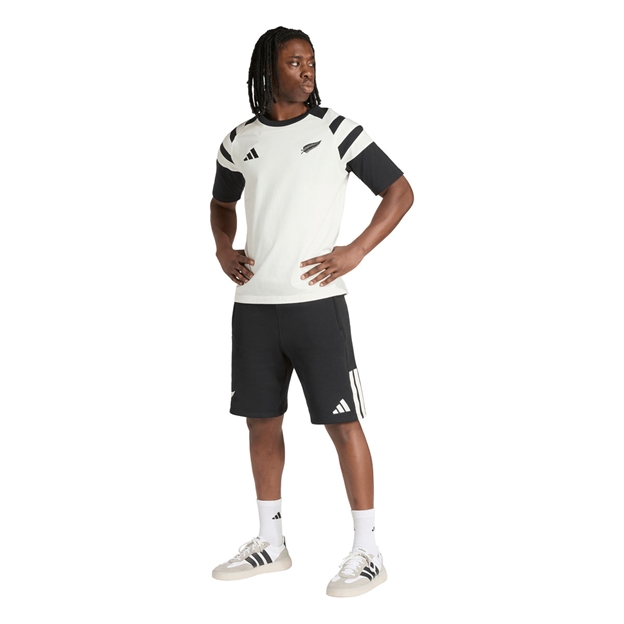 All Blacks Mens Leisurewear T-Shirt 26/27 Off White - Model Standing View