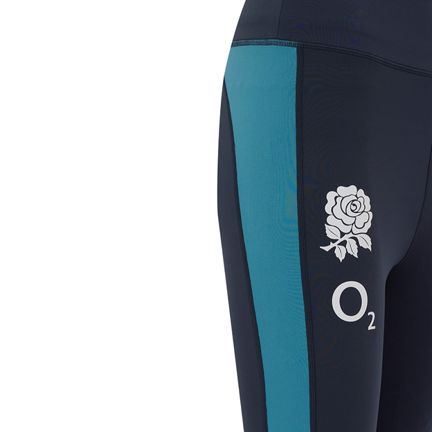 England Womens Performance Legging 25-26 Inkwell:Storm Blue - Side