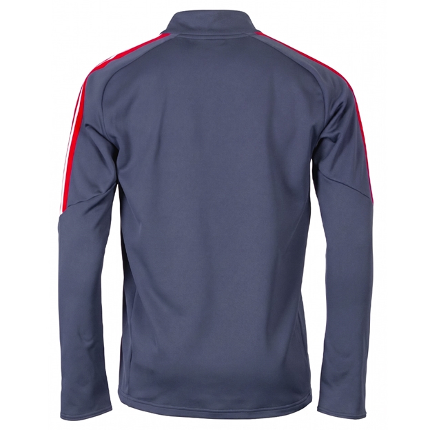 France Mens Winter Training Quarter Zip Top 26:27 Shadow Navy - Back View