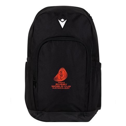 Rugby World Cup 2027 Backpack Black/Orange - Front View