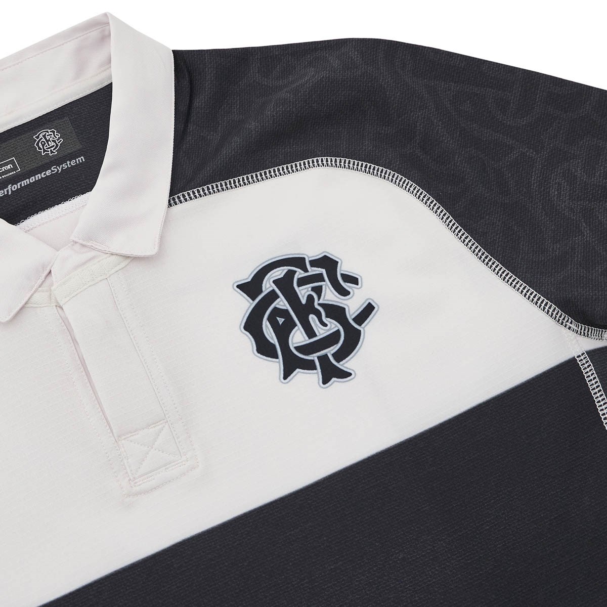 Barbarians Mens Bodyfit Home Rugby Shirt - Short Sleeve - Front