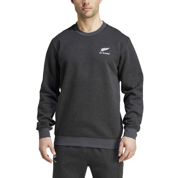 All Blacks Mens Sweatshirt Black - Model Close-up View