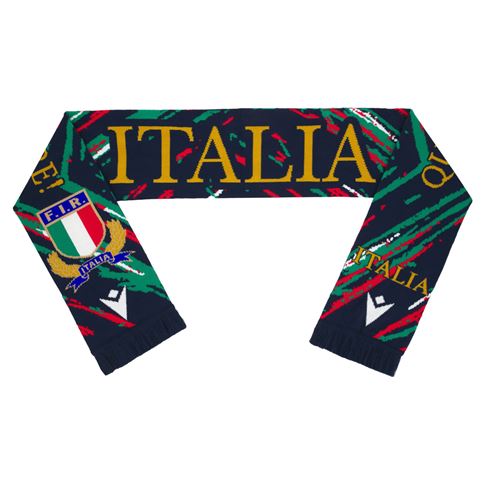 Italy Supporters Scarf 25/26 Black - Front
