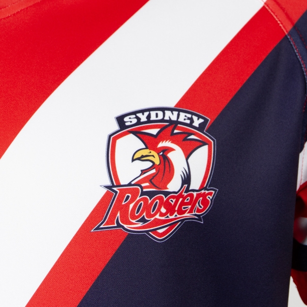 Sydney Roosters Adults Supporters Shirt 2026 Navy - Roosters Logo Close-up