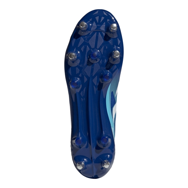 Adidas Adults Adizero RS15 Ultimate Soft Ground Rugby Boots Team Royal Blue - Soleplate View