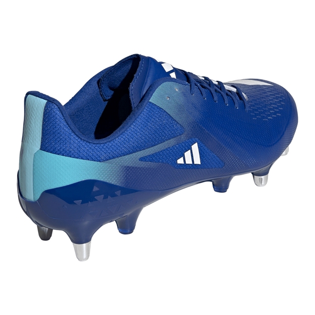 Adidas Adults Adizero RS15 Ultimate Soft Ground Rugby Boots Team Royal Blue - Back View