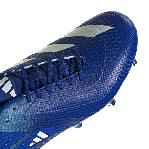 Adidas Adults Adizero RS15 Ultimate Soft Ground Rugby Boots Team Royal Blue - Toe Detail Close-up