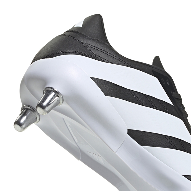 Adidas Adults Kakari Soft Ground Rugby Boots Core Black - Heel Close-up