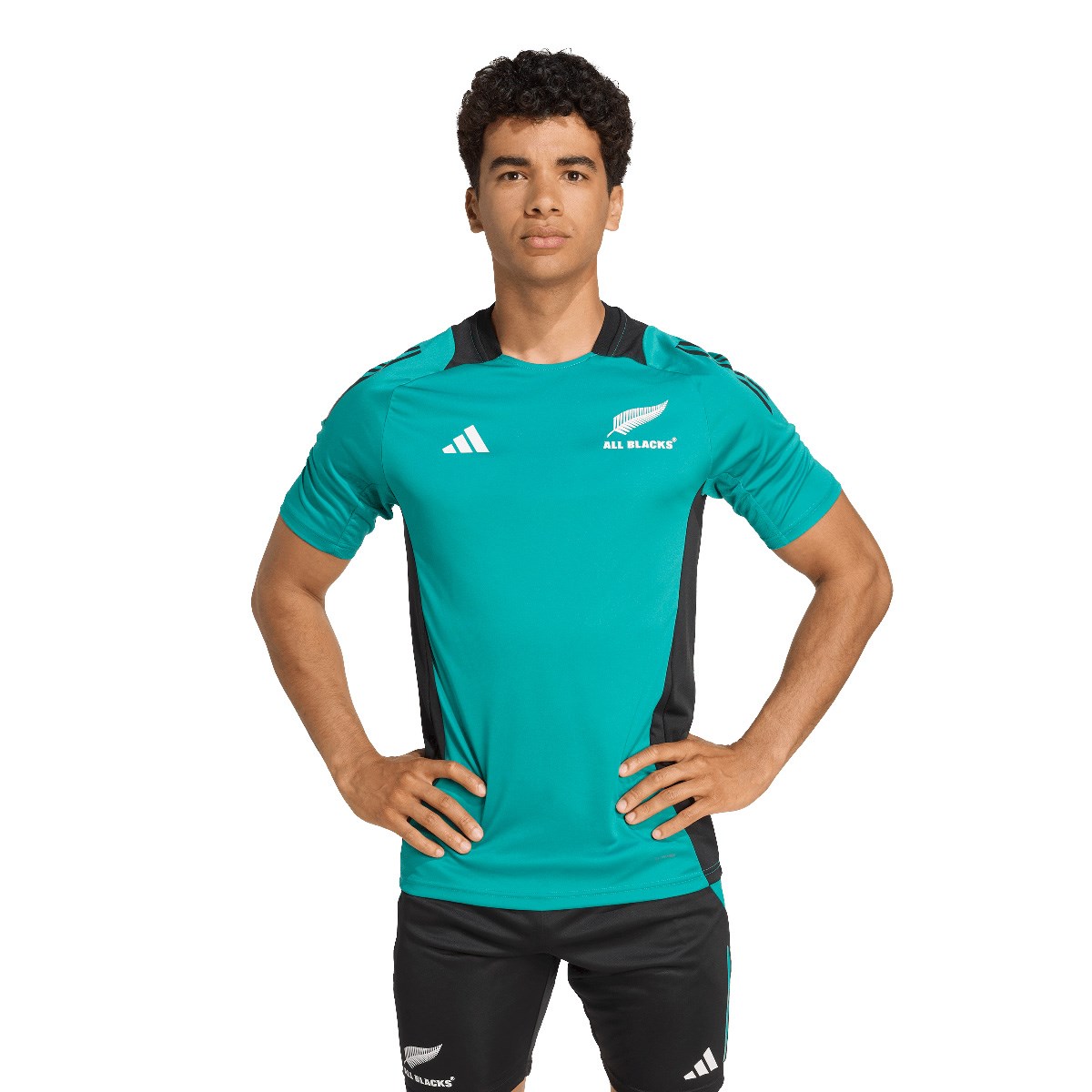 All Blacks Mens Performance Tee 25/26 Blue - Front