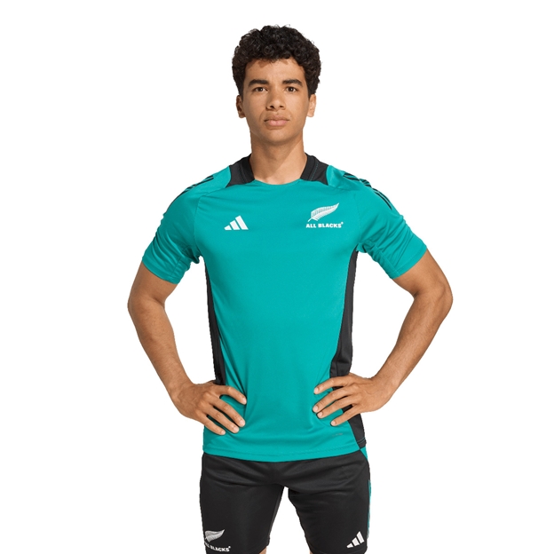 All Blacks Mens Performance Tee 25/26 Blue - Model Front