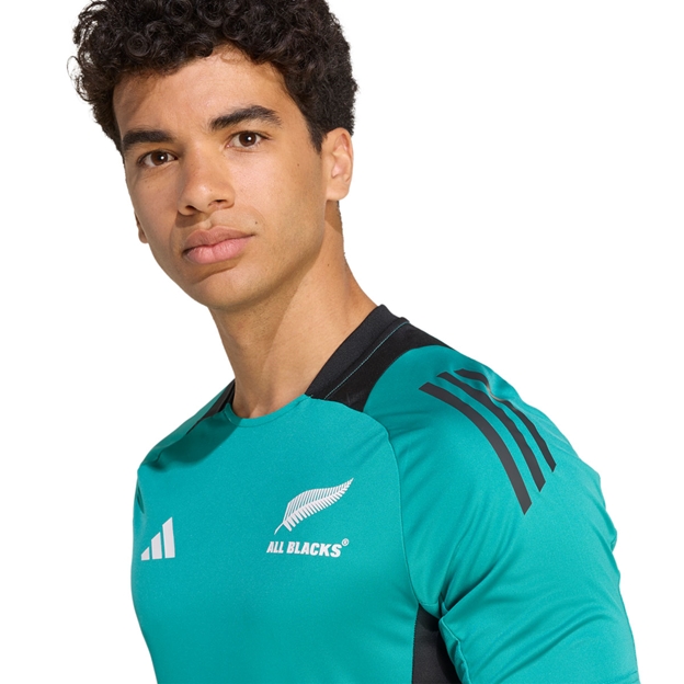 All Blacks Mens Performance Tee 25/26 Blue - Fern