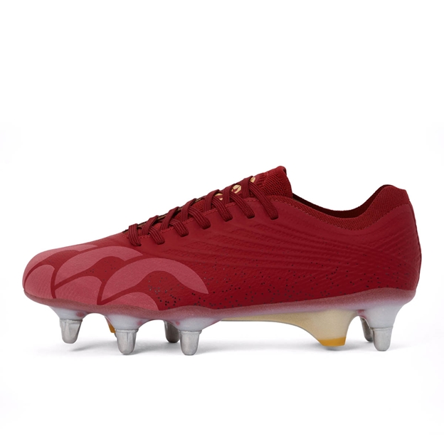 Canterbury Stampede Groundbreak Elite Soft Ground Rugby Boots Red - Outstep