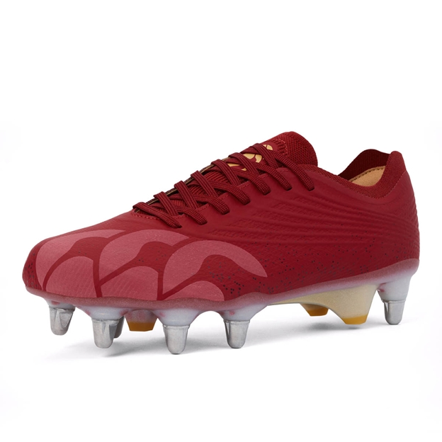 Canterbury Stampede Groundbreak Elite Soft Ground Rugby Boots Red - Toe