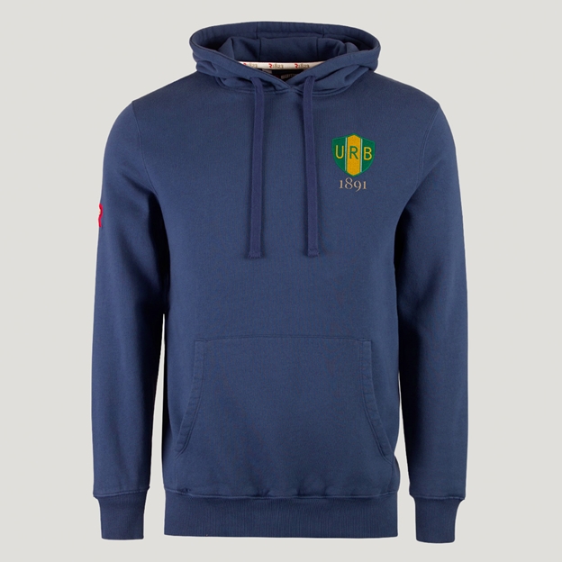 Brazil 1891 Hoodie Petrol Blue - Front View
