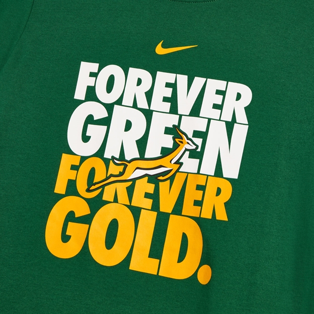 South Africa Springboks Youths Forever T-Shirt 26/27 - Gorge Green