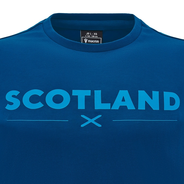 Scotland Junior Cotton T-Shirt - Navy Blue - 2025 - Close up