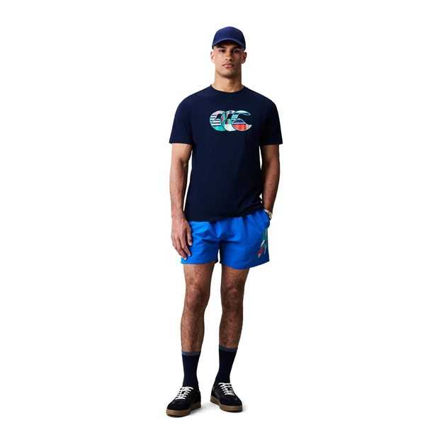 Canterbury Mens Uglies Logo T-Shirt Navy/Multi - Model Full View