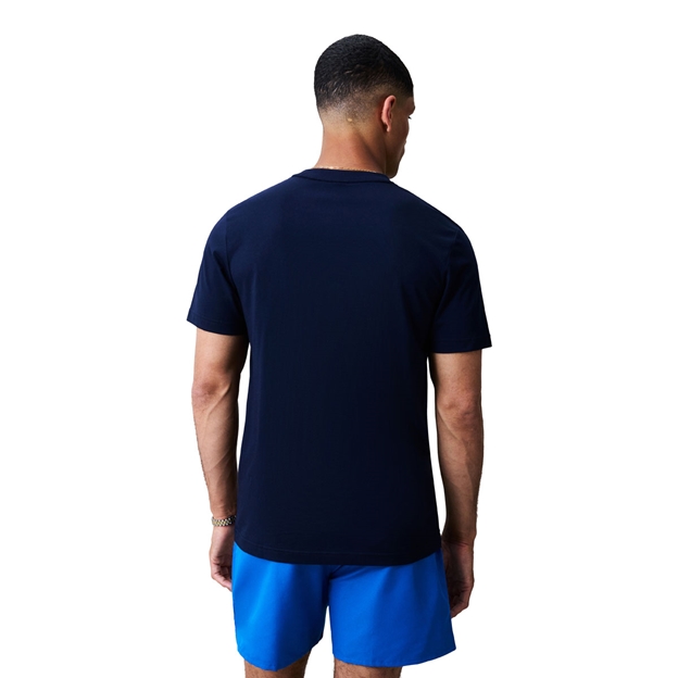 Canterbury Mens Uglies Logo T-Shirt Navy/Multi - Model Back View