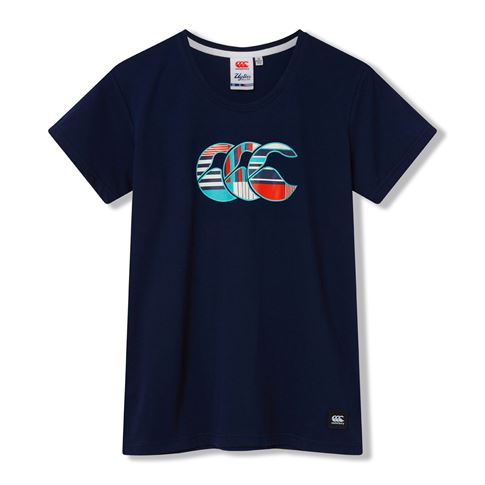 Canterbury Mens Uglies Logo T-Shirt Navy/Multi - Front View