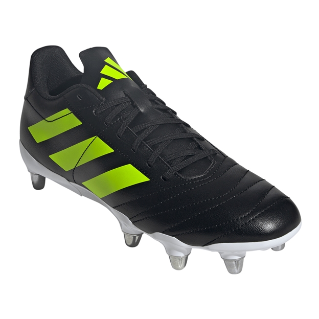 adidas Adults Kakari Soft Ground Rugby Boots Black - Front