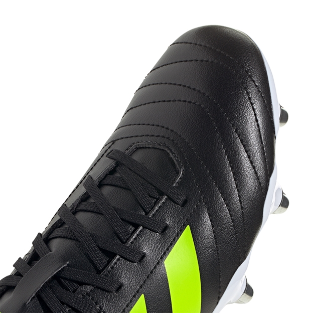 adidas Adults Kakari Soft Ground Rugby Boots Black - Toe