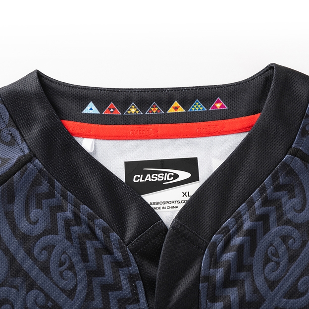 Chiefs Mens Home Rugby Shirt 2026 Black - Collar