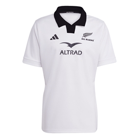 All Blacks Mens Away Rugby Shirt 25/26 White - Front