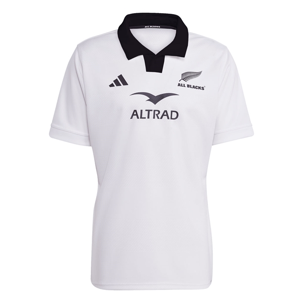 All Blacks Mens Away Rugby Shirt 25/26 White - Front