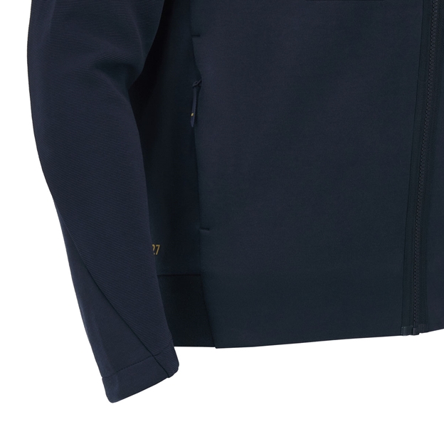 Rugby World Cup 2027 Mens Athleisure Technical Waterproof Jacket - Black/Turquoise - Cuffs