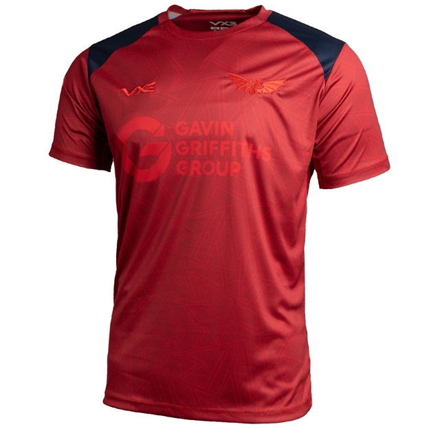 Scarlets Mens Vertex Training T-Shirt 25/26 - Front