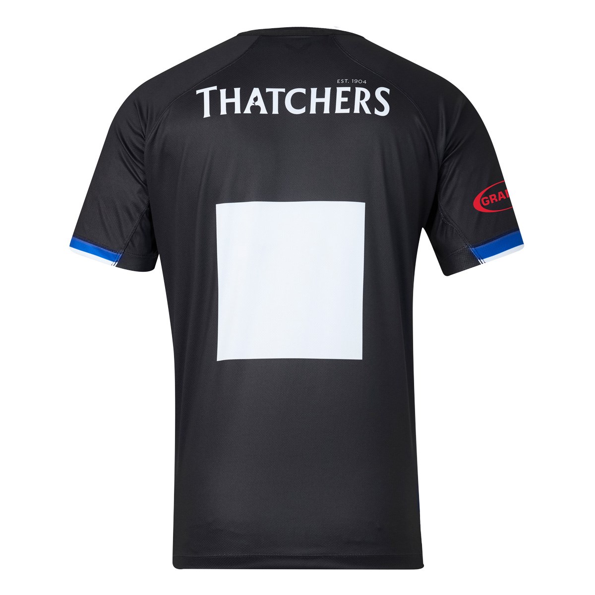 Bath Rugby Mens Home Rugby Shirt 26/27 Caviar - Front View