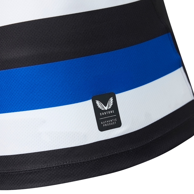 Bath Rugby Mens Home Rugby Shirt 26/27 Caviar - Authentic Product Close-up