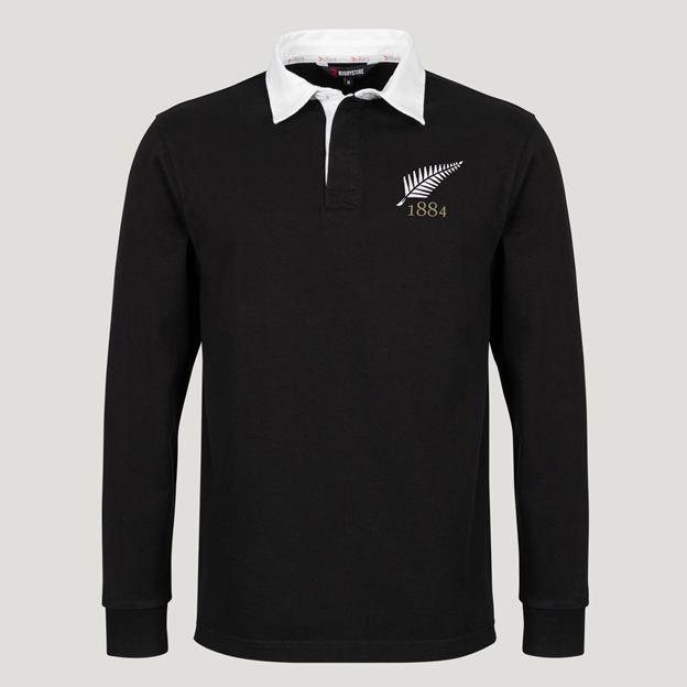 New Zealand 1884 Rugby Shirt - Black