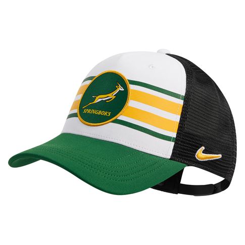 South Africa Springboks Adults Heritage Trucker Cap 26/27 Gorge Green - Front View