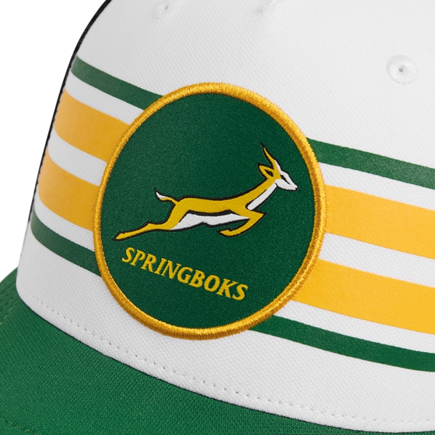 South Africa Springboks Adults Heritage Trucker Cap 26/27 Gorge Green - Badge Close-up
