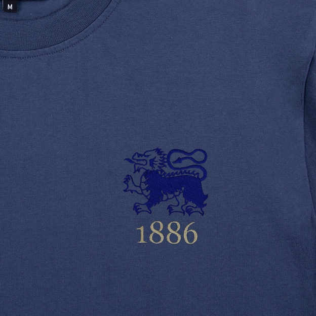Hong Kong 1886 T-Shirt Petrol Blue - Badge View