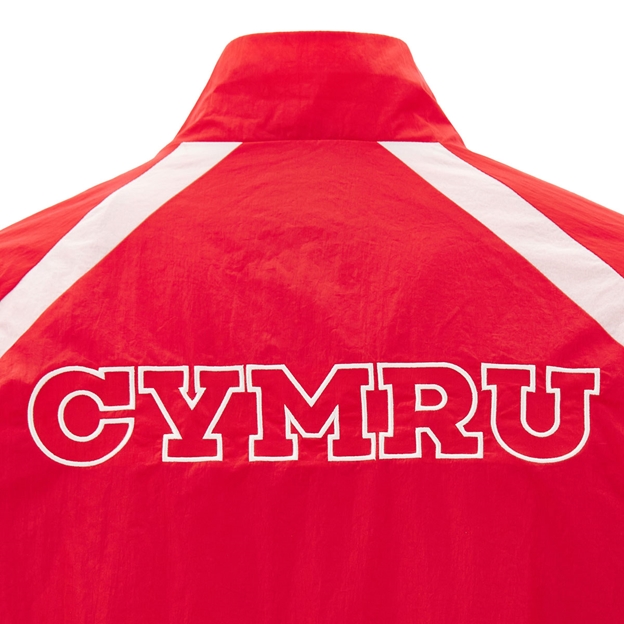 Wales Mens Heritage Retro Jacket 26/27 Red - Cymru Logo
